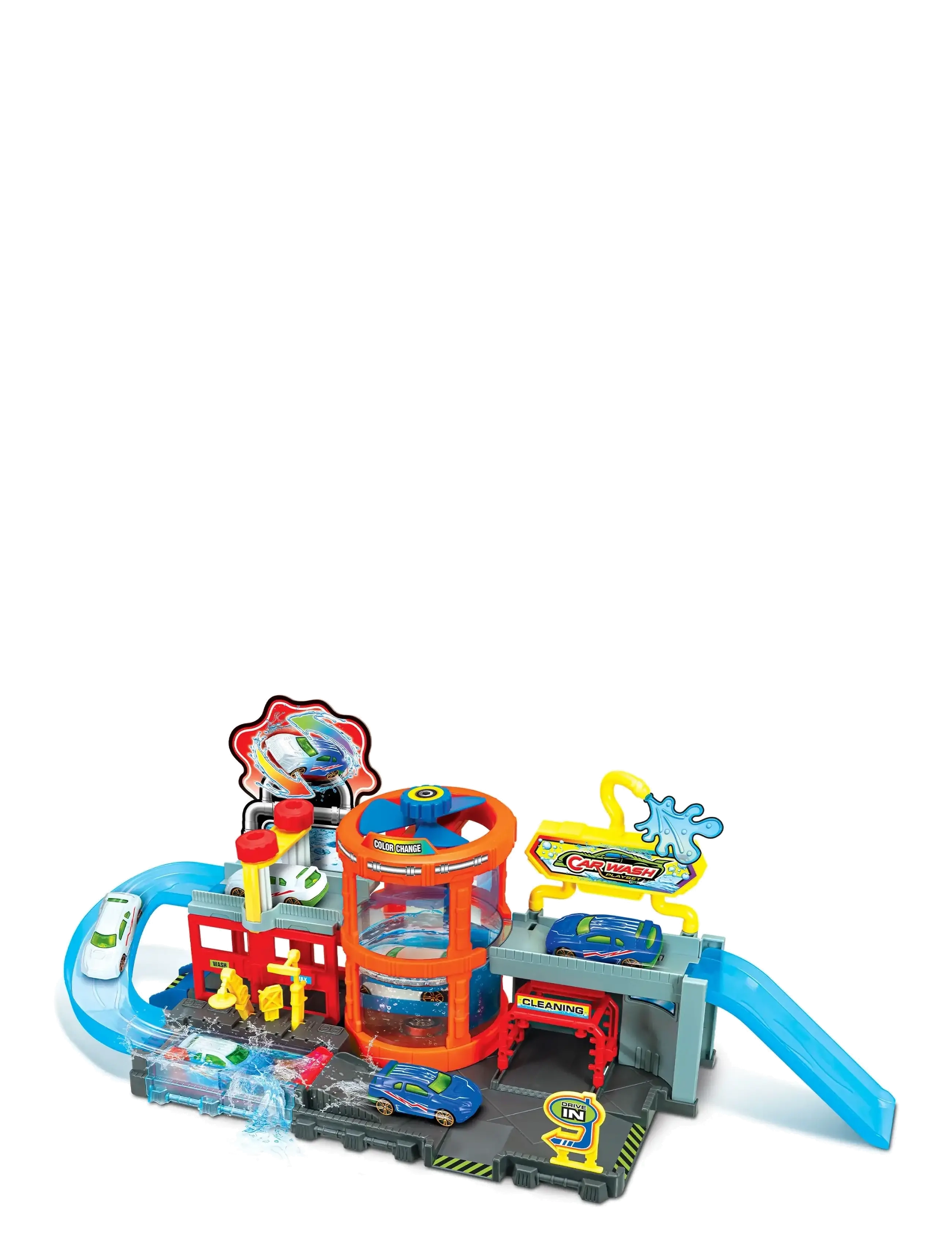 AMO Junior Driver Car Wash Colour Change Playset, Play Sæt, Multi/mønstret, Str: ONE SIZE