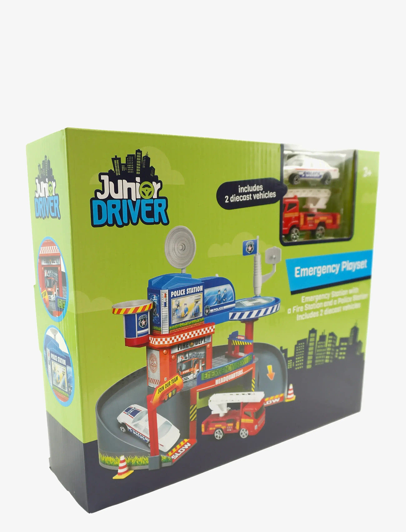 AMO - JUNIOR DRIVER Emergency Playset - legetøjsgarager - multicolor - 1