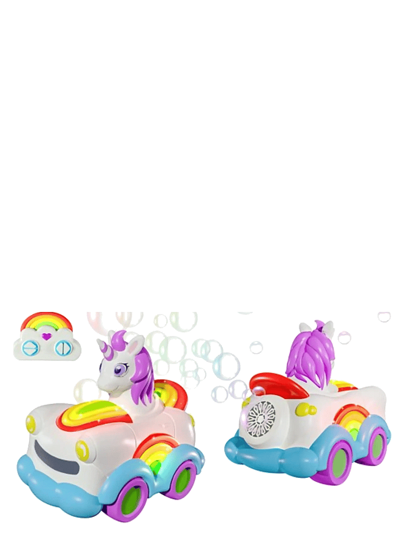 AMO - REVOLT Unicorn Bubble Car - fjernstyret legetøj - multicolor - 0