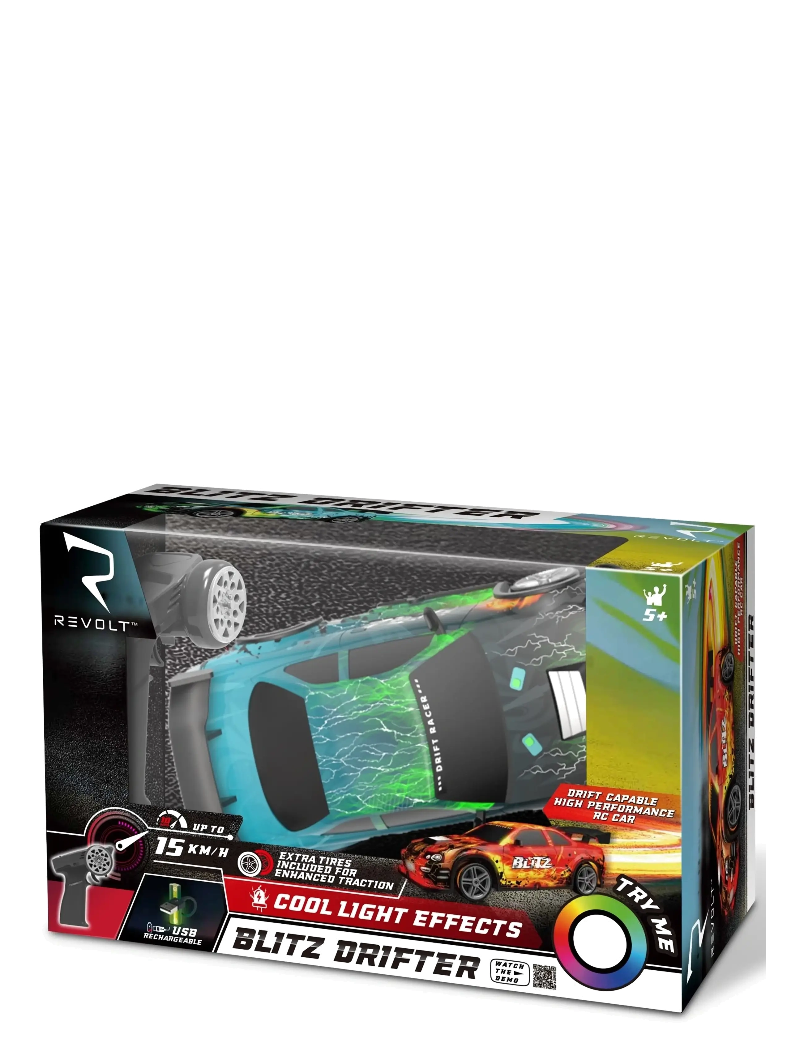 AMO Revolt Blitz Drifter Blue, Børn, Remote Controlled Legetøj, Blå, Str: ONE SIZE