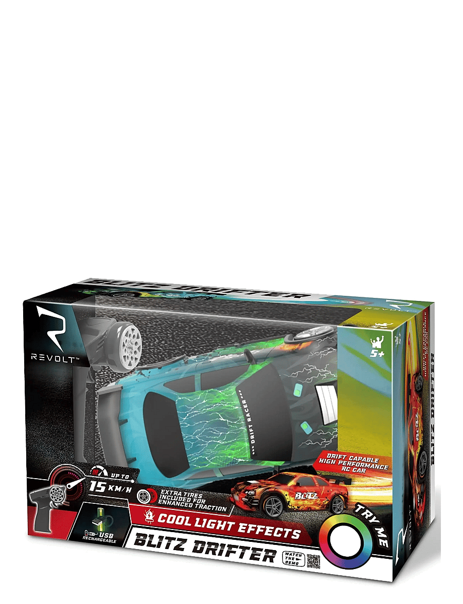 AMO - REVOLT Blitz Drifter Blue - fjernstyret legetøj - multicolor - 0