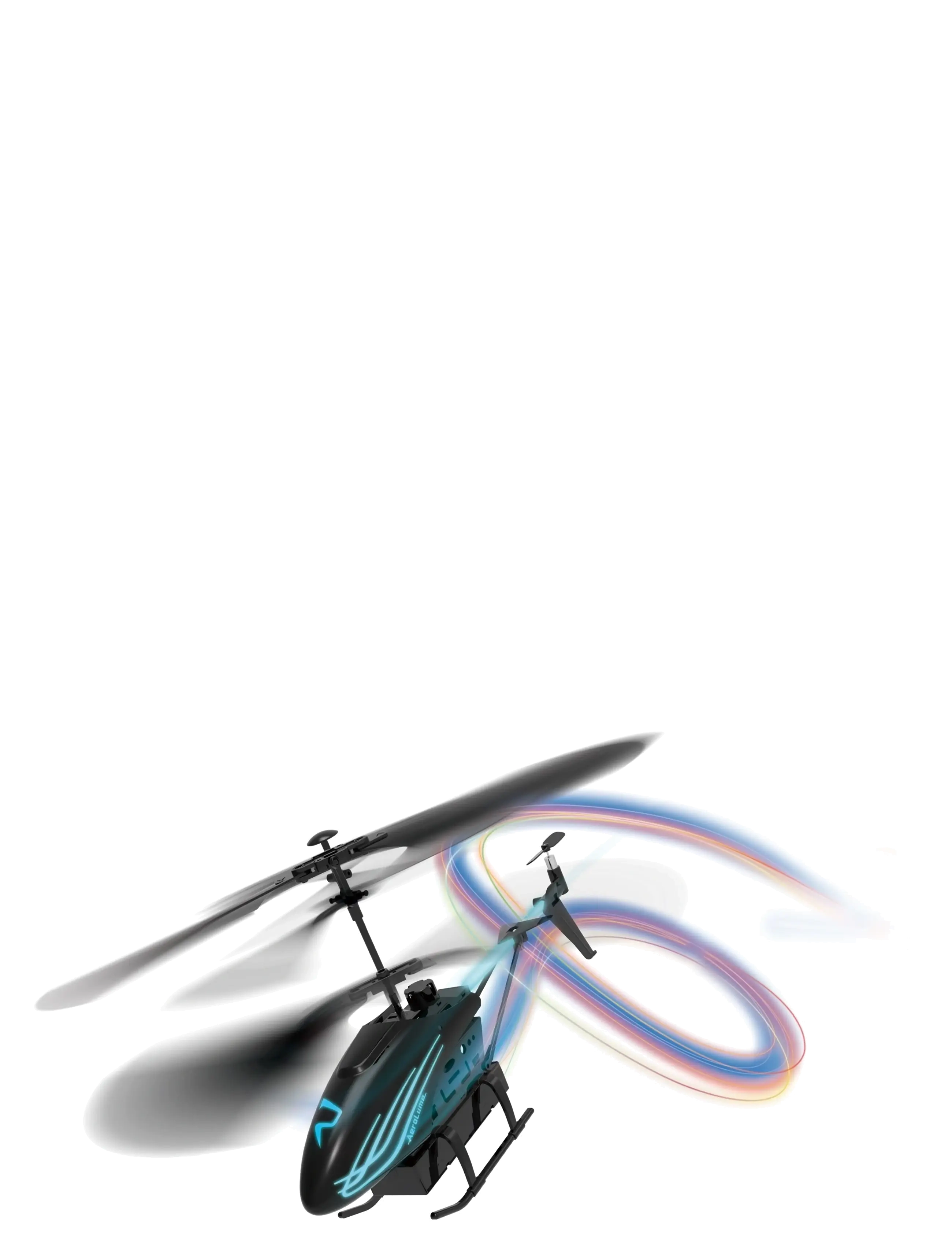 AMO Revolt S9 Aerolume Helicopter, Remote Controlled Legetøj, Sort, Str: ONE SIZE