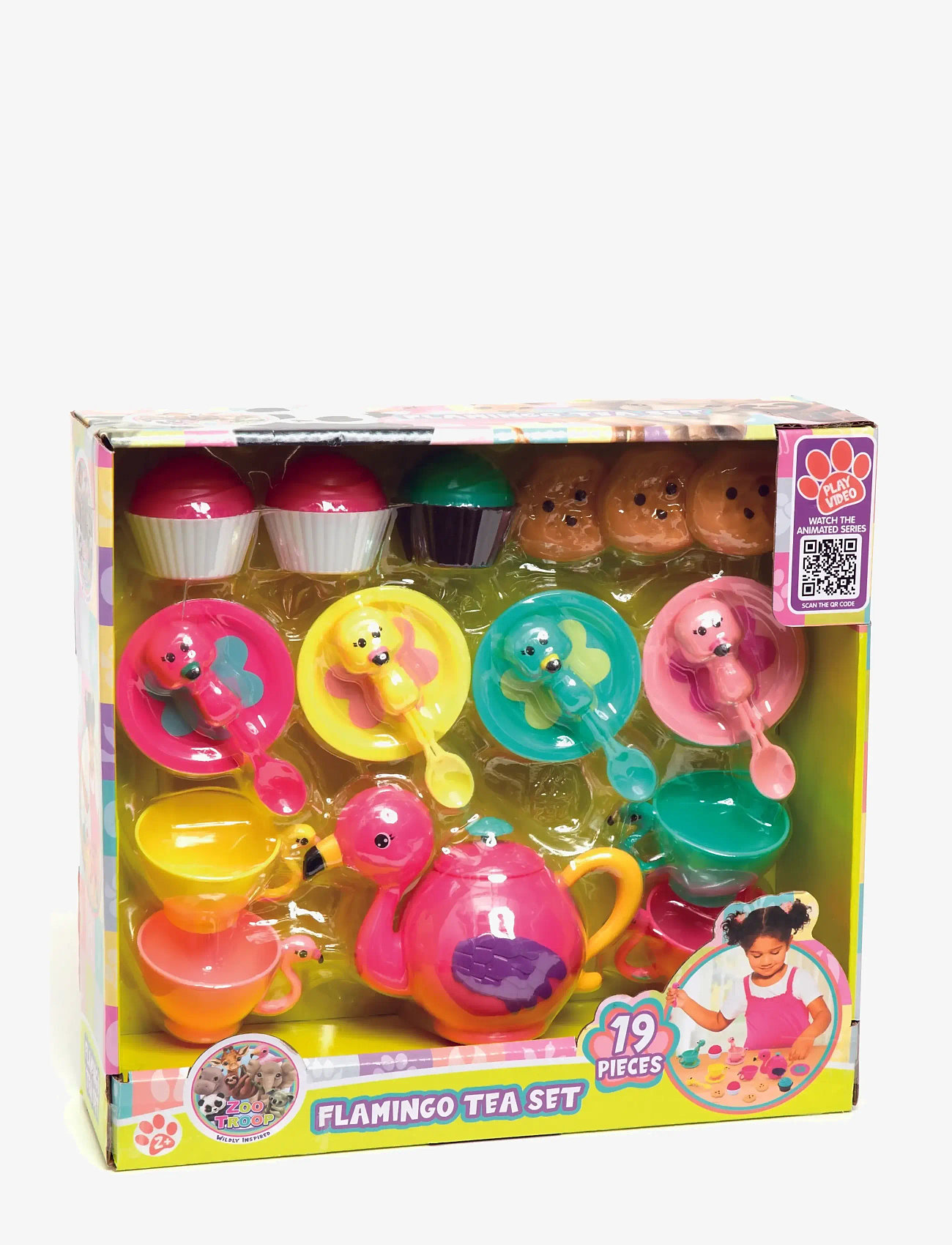 AMO - ZOO TROOP Flamingo Tea Set - kaffe & teserviser - multicolor - 1