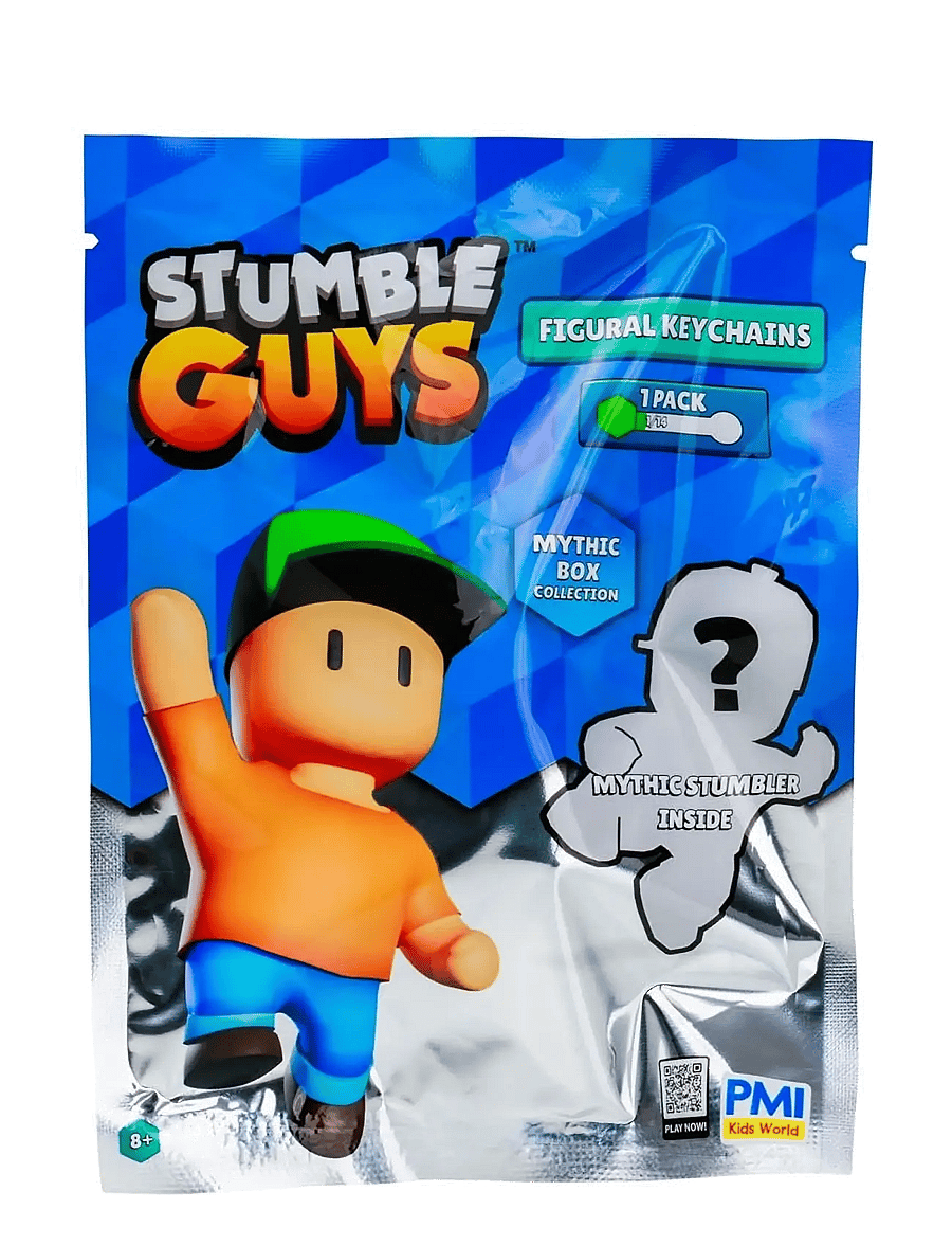 AMO - STUMBLE GUYS Mythic Figural Keychain Foilbag 5,5 cm Asst CDU - lyklakippur - multicolor - 0
