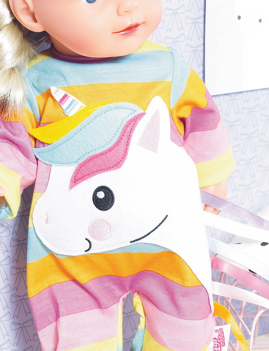 AMO - Dolly Moda Unicorn Romper 43cm - multi coloured - 1