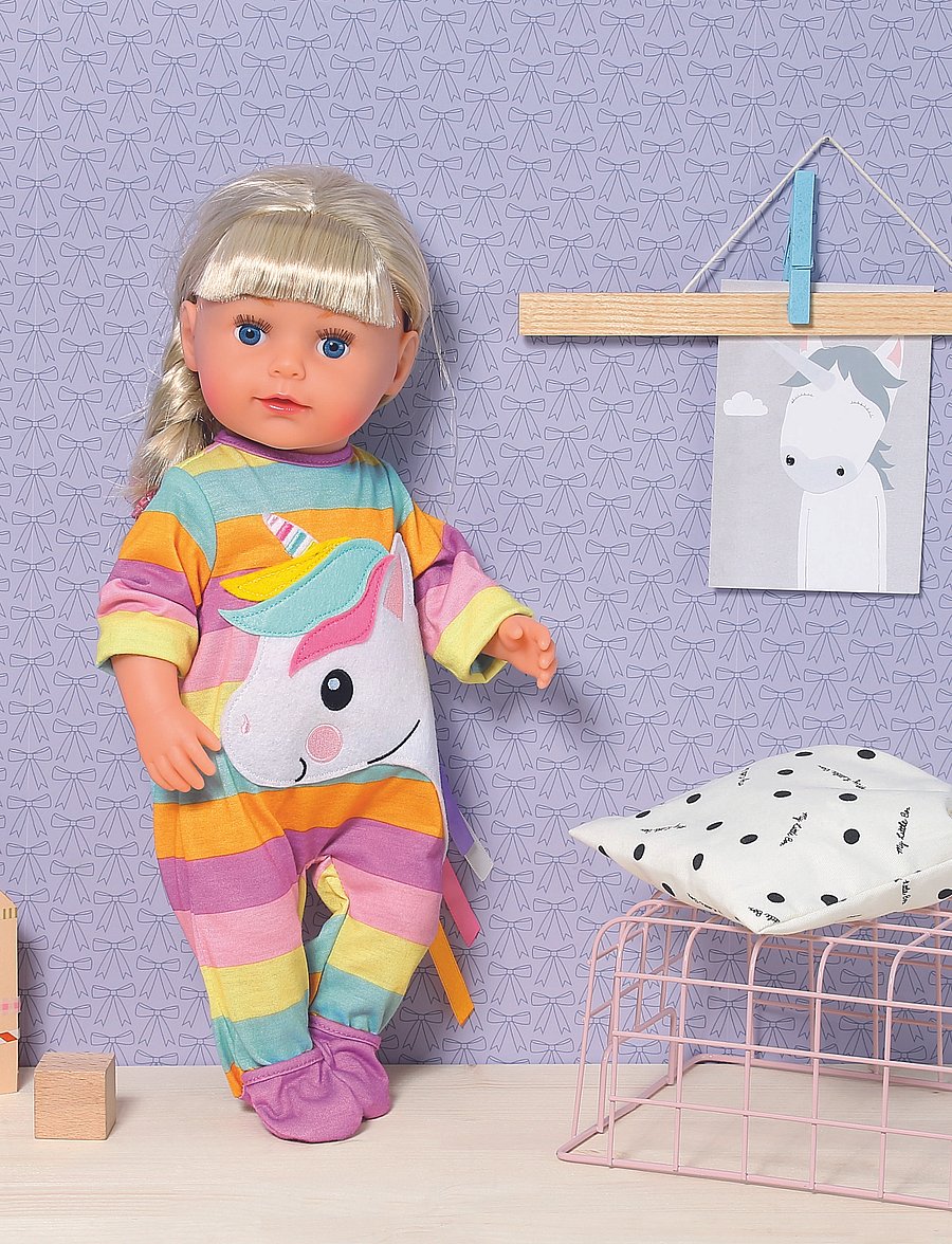 AMO - Dolly Moda Unicorn Romper 43cm - multi coloured - 2