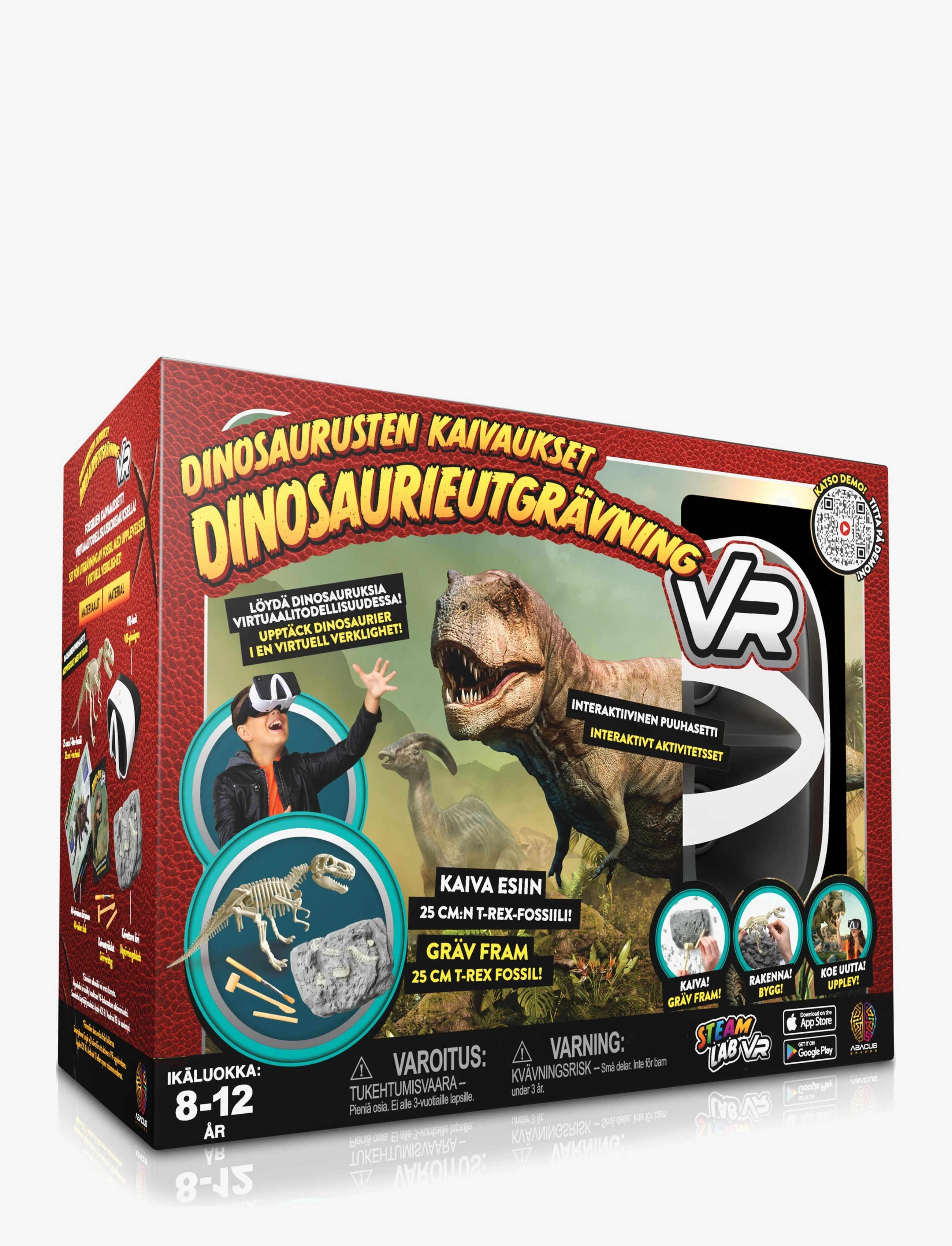 Abacus Vr Dino Dig (Fi/Se), Børn, Experiments And Science, Multi/mønstret, Str: FINNISH/SWEDISH