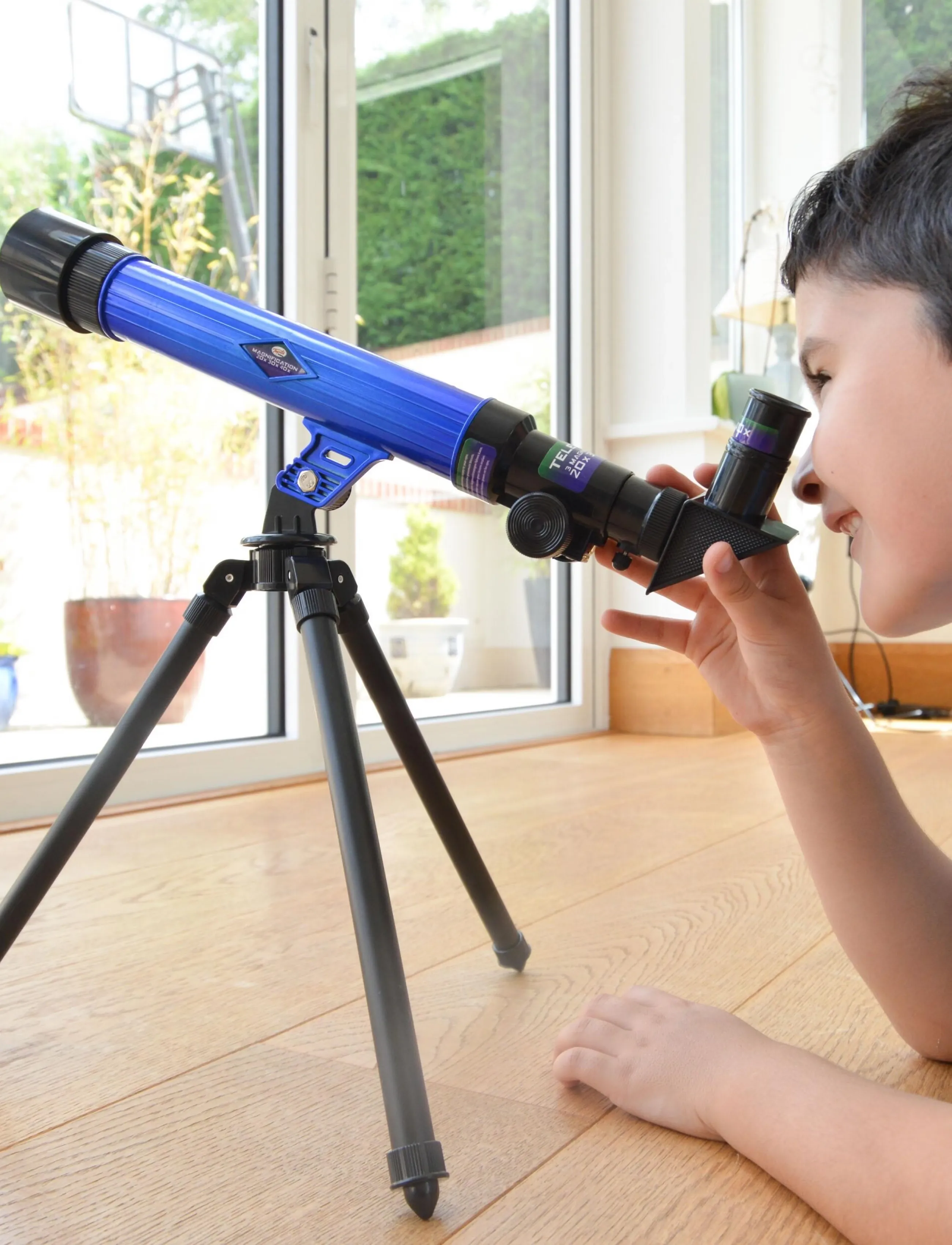 AMO Science Telescope With Tripod, One Size, Blue, Legetøj > Experiments And Science, Børn