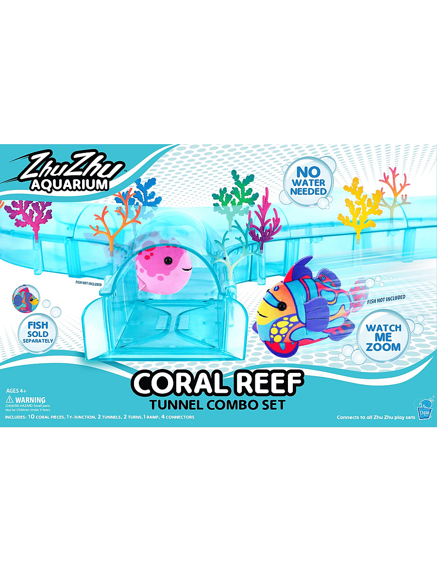Zhu Zhu - Zhu Zhu Fish Coral Reef Tunnel Combo Set - tuskudýr - multicolor - 0