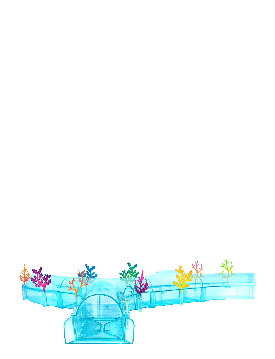 Zhu Zhu - Zhu Zhu Fish Coral Reef Tunnel Combo Set - tuskudýr - multicolor - 1