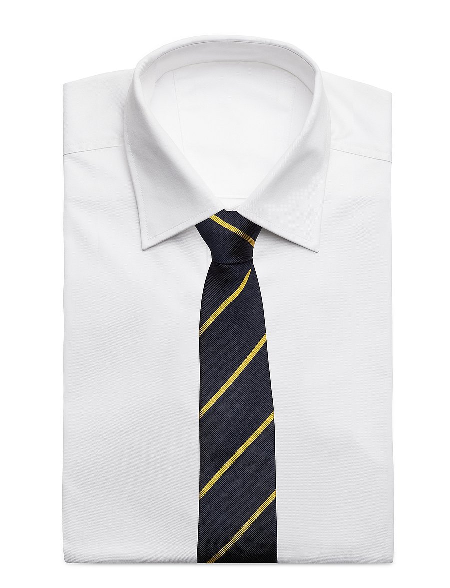 AN IVY - The Ivy Silk - cravates - navy/gold - 3