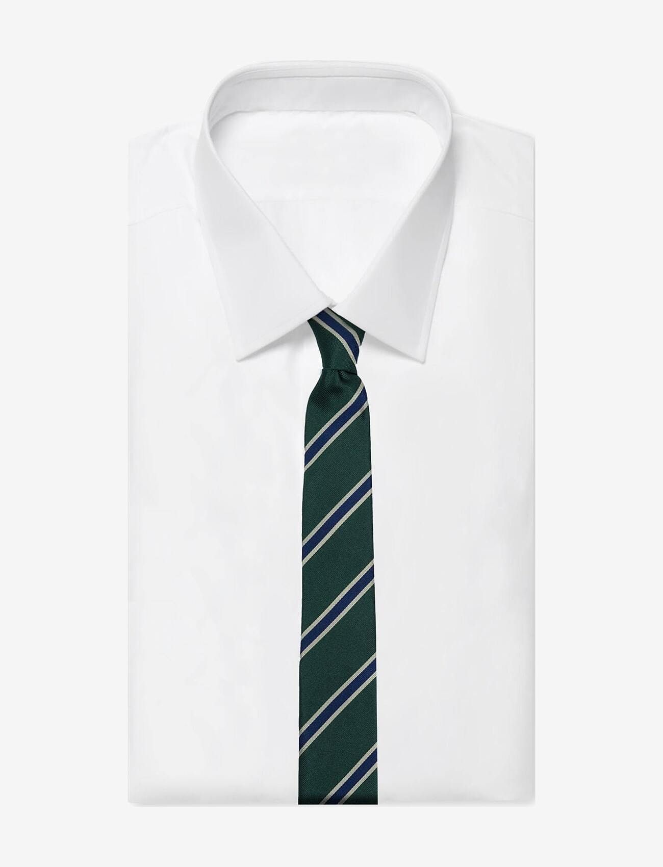 AN IVY - Green Striped Preppy - ties - green/white/navy - 2