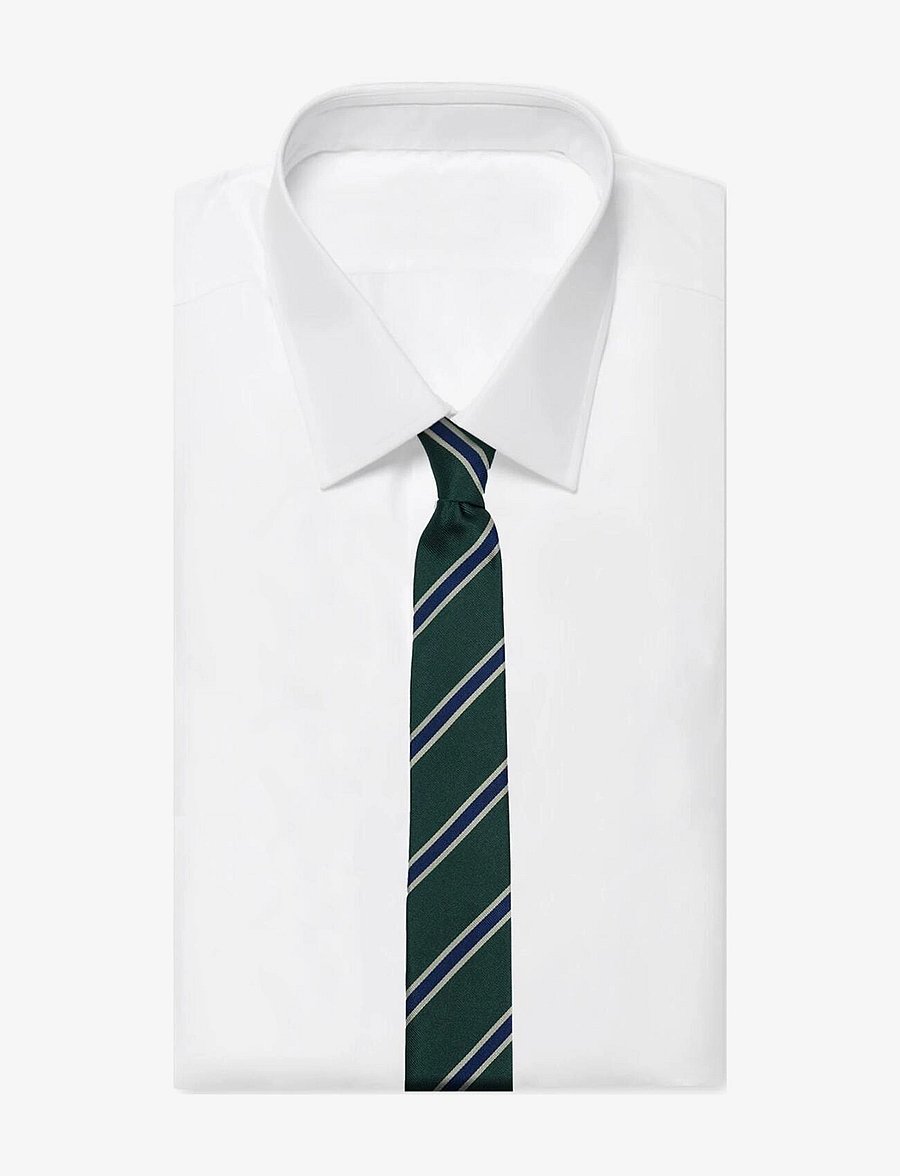 AN IVY - Green Striped Preppy - slips - green/white/navy - 2