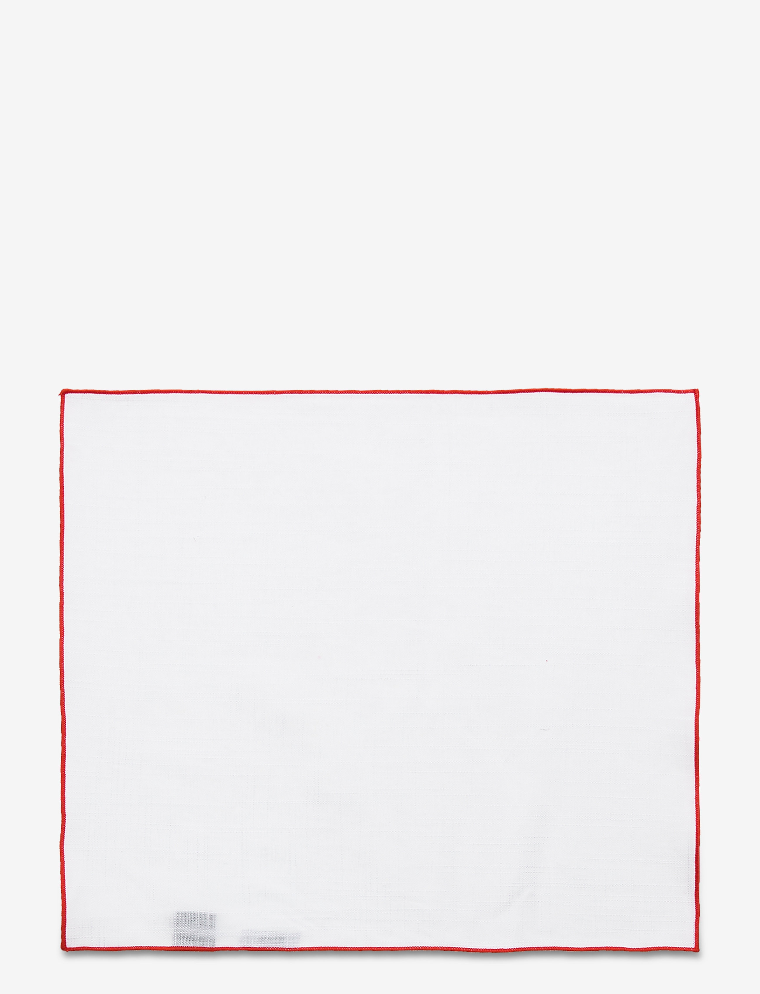 AN IVY - Red Borders Pocket Square - white/red - 1
