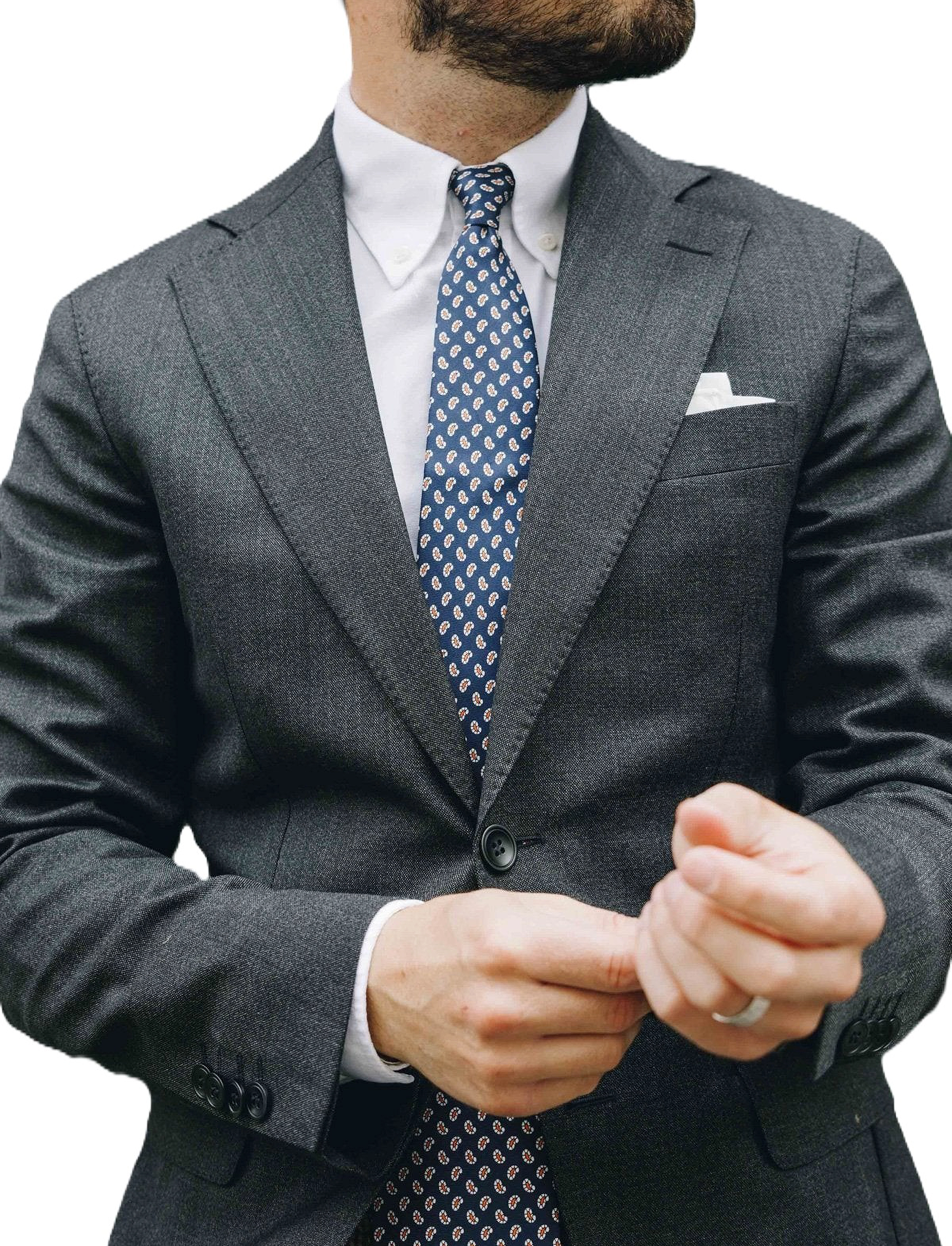 AN IVY Navy Orange Printed Counselor - Danska märken - NAVY/ORANGE/WHITE / navy