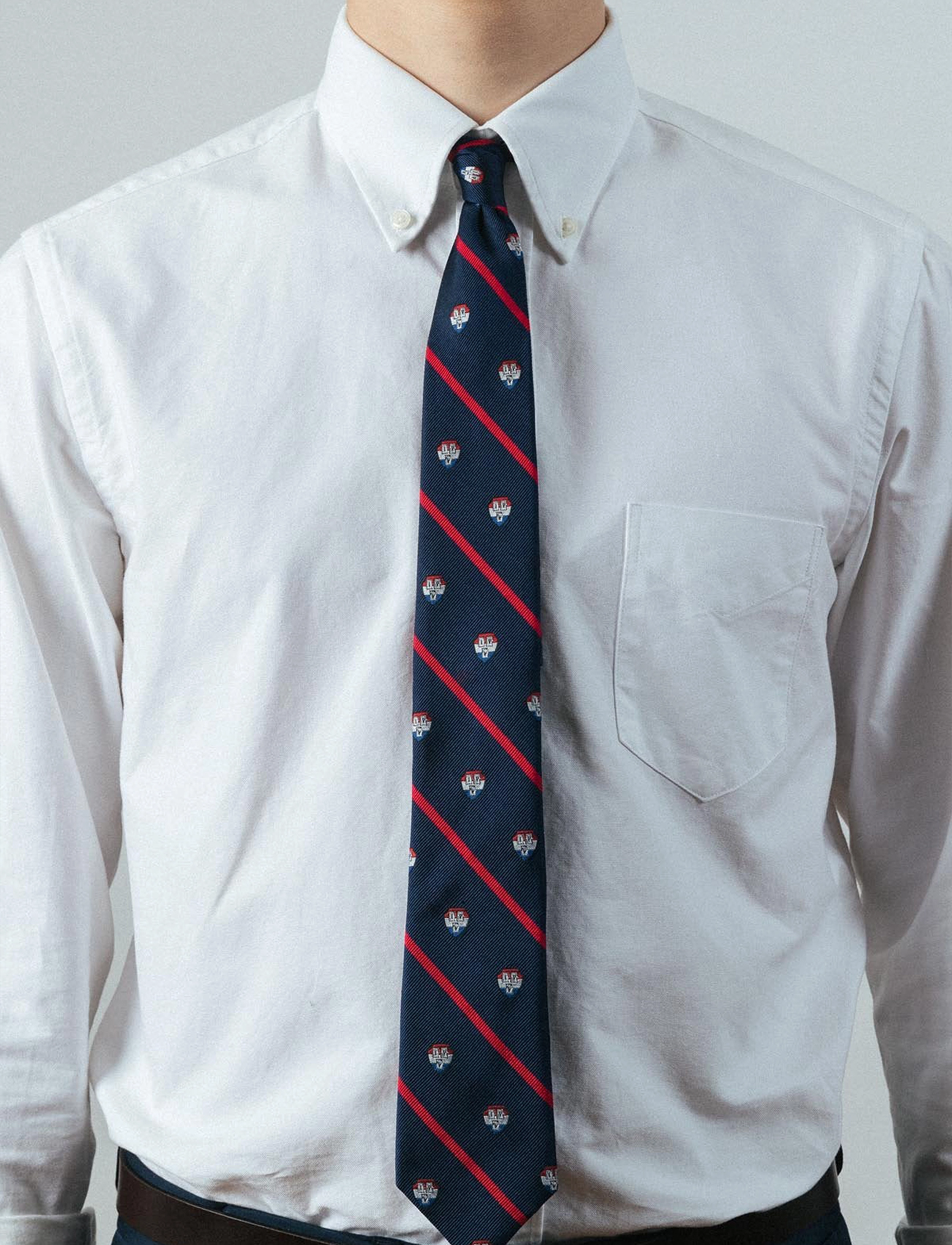 An Ivy - Navy Red Ivy Club Tie - navy/red - 1