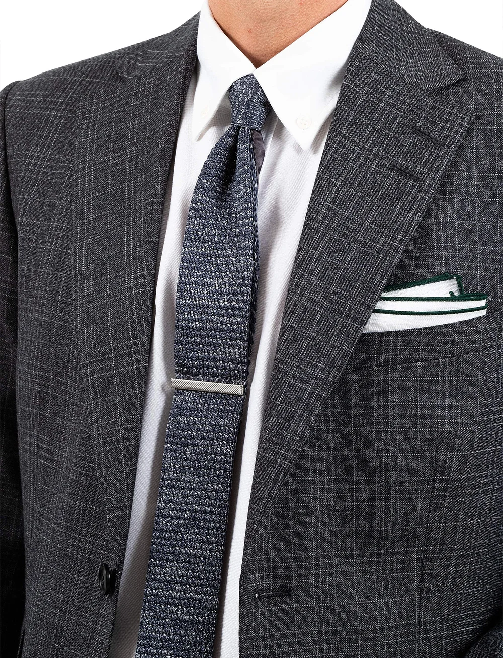 AN IVY - Engraved Silver Bar 5 cm - slipsklämmor - silver - 0