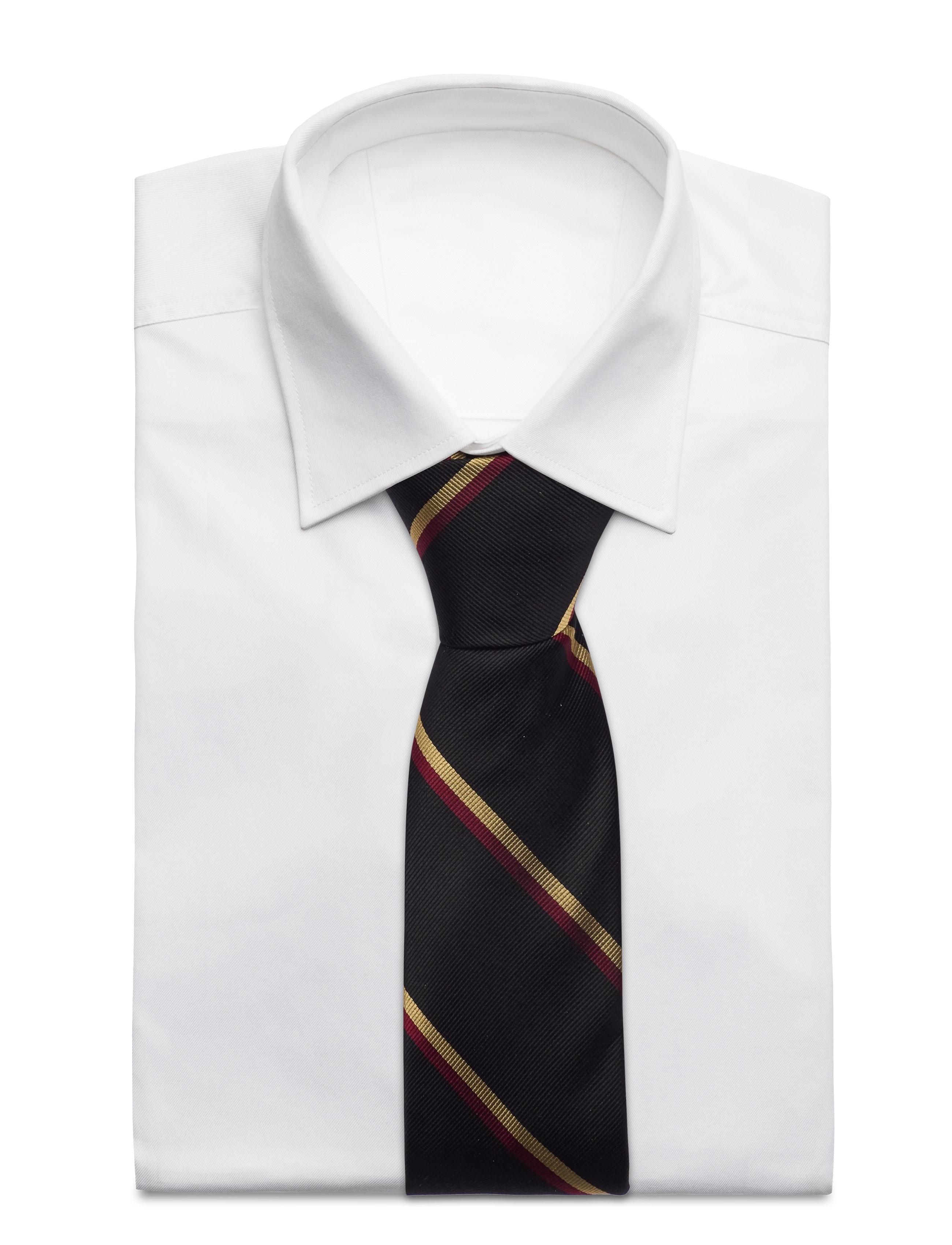 An Ivy - Black Yellow Red Cornell  Silk Tie - black/yellow/red - 2