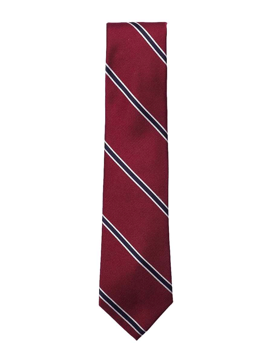 AN IVY - Red White Navy American Silk Tie - red/white/blue - 1