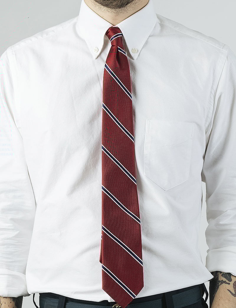 AN IVY - Red White Navy American Silk Tie - slips - red/white/blue - 0