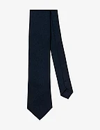 Solid Navy Cotton Tie - NAVY