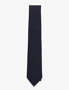Solid Navy Cotton Tie, AN IVY