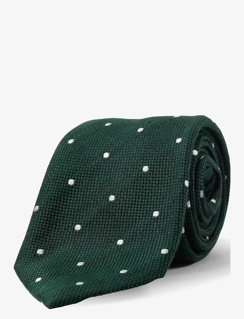 AN IVY - Green White Dots Silk Linen - lipsud - green/white - 2