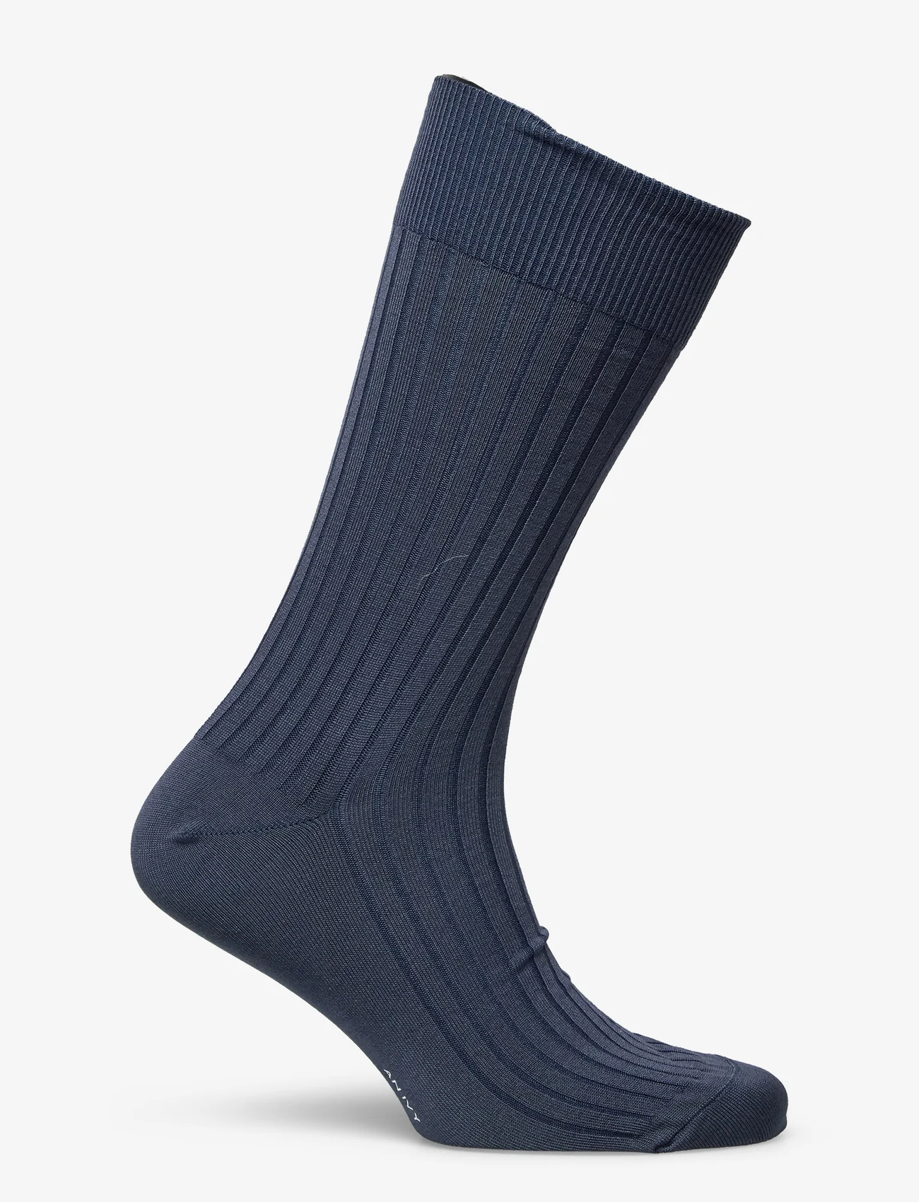 AN IVY - Indigo Ribbed Socks - lowest prices - blue - 1