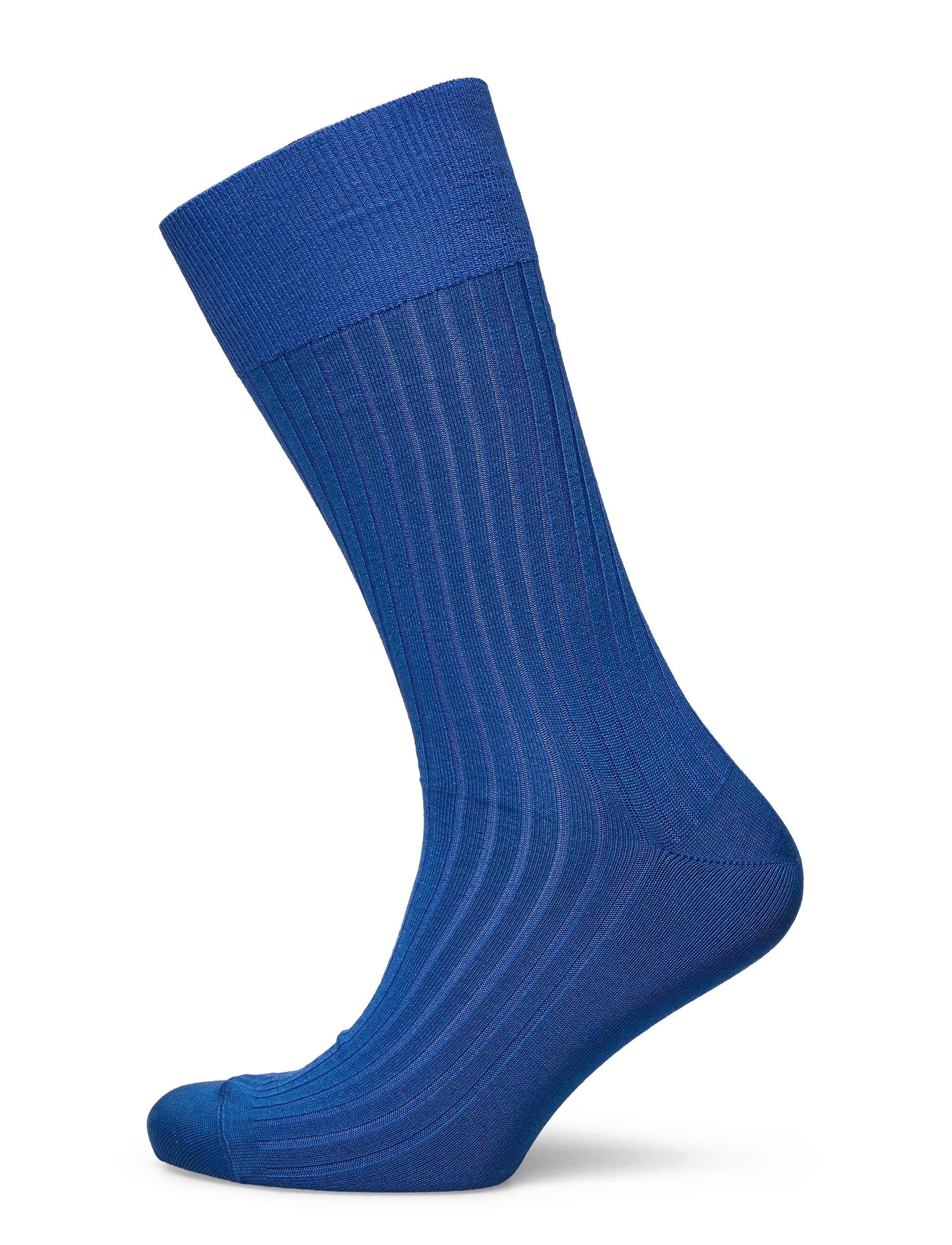 AN IVY Cobalt Blau Ribbed Socken Blau - 43-46 - Herren