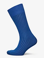 Cobalt Blue Ribbed socks - BLUE