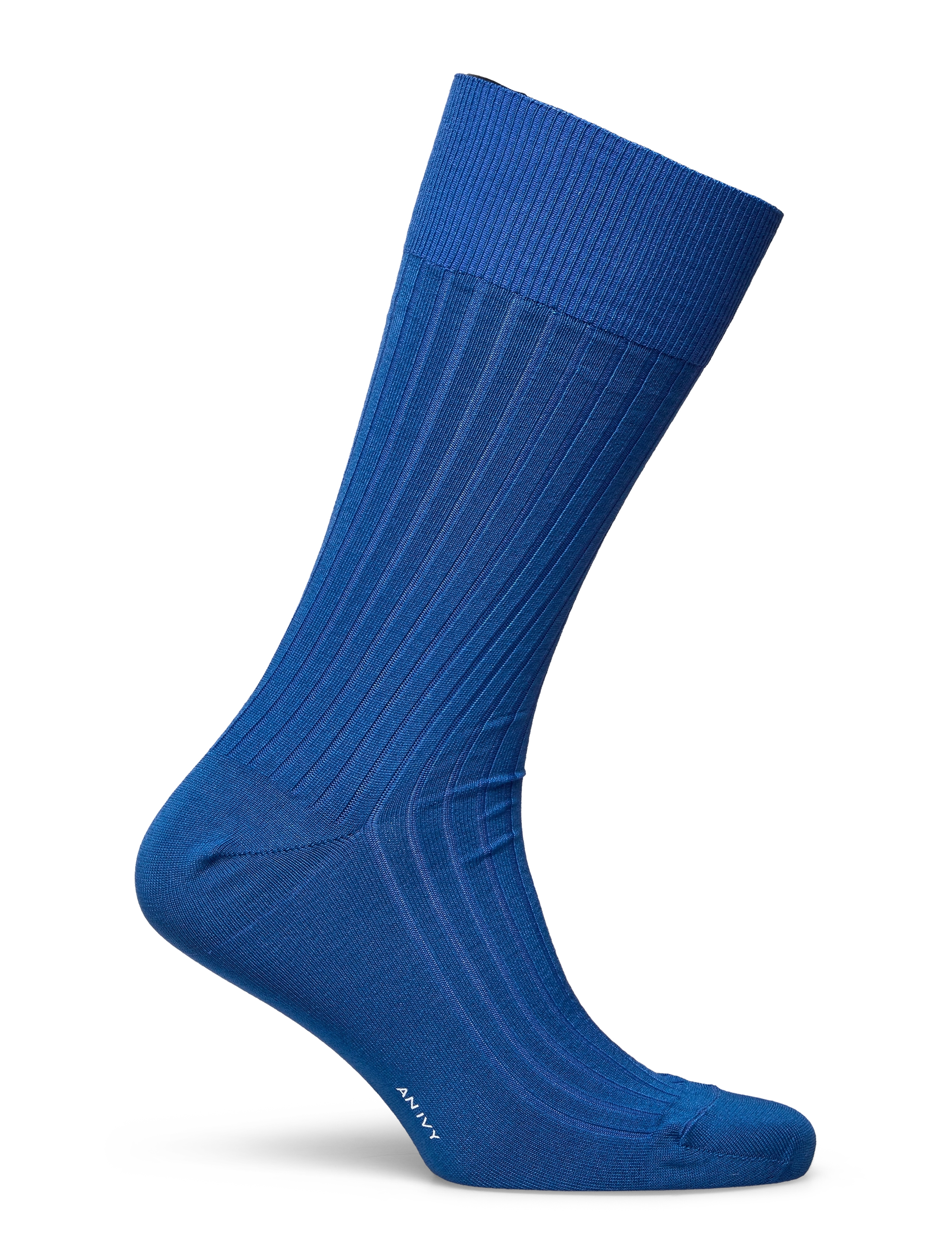 AN IVY - Cobalt Blue Ribbed socks - blue - 2