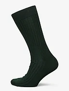 Forrest Green Ribbed Socks - GREEN