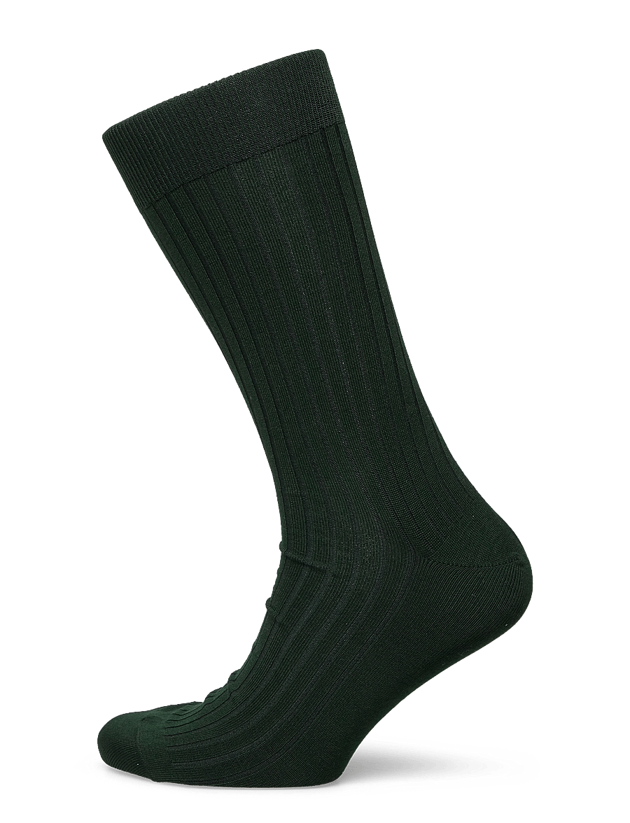 AN IVY - Forest Green Ribbed Socks - tennissocken - green - 1