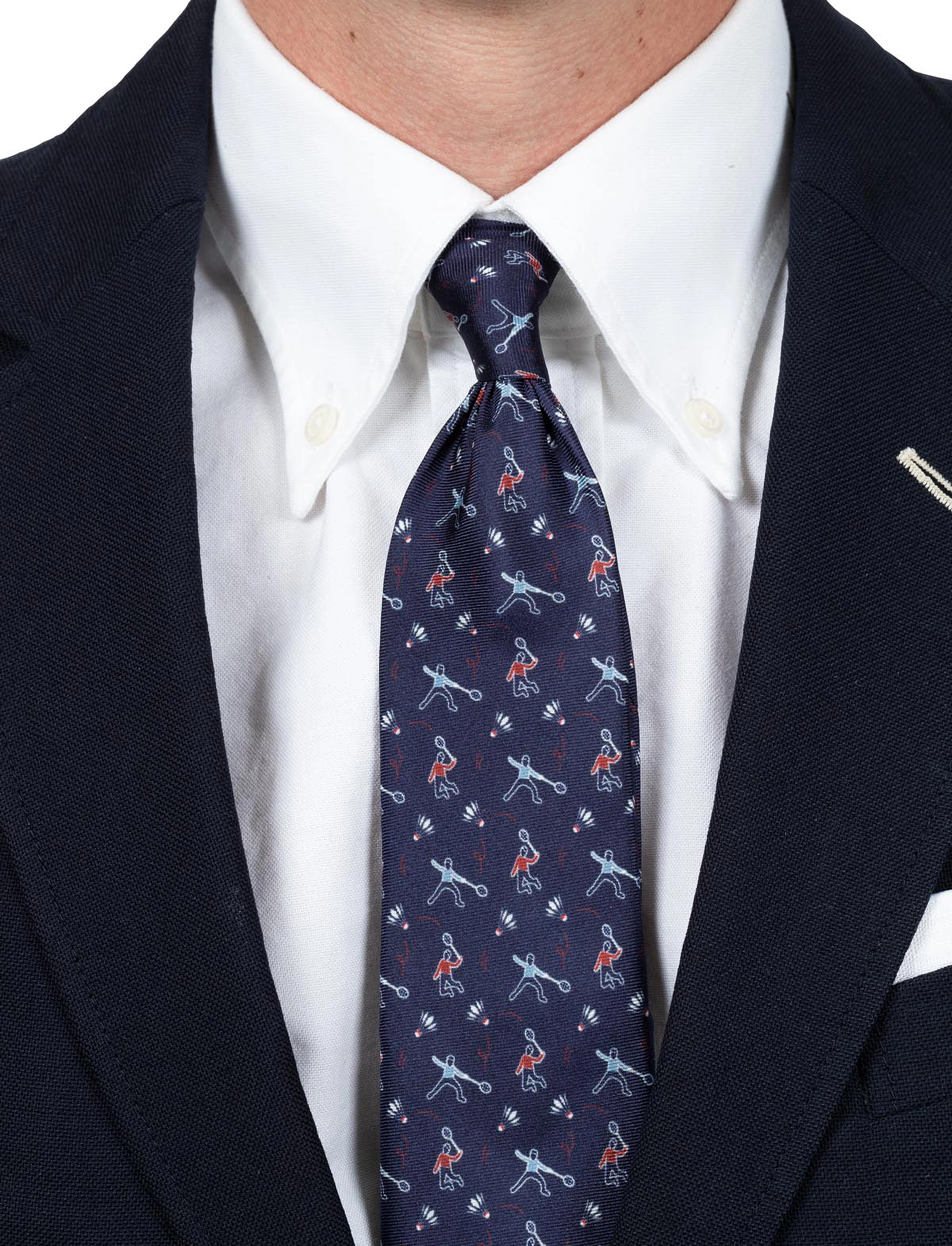 AN IVY Navy Silk Badminton Player - Inspiration - NAVY / navy