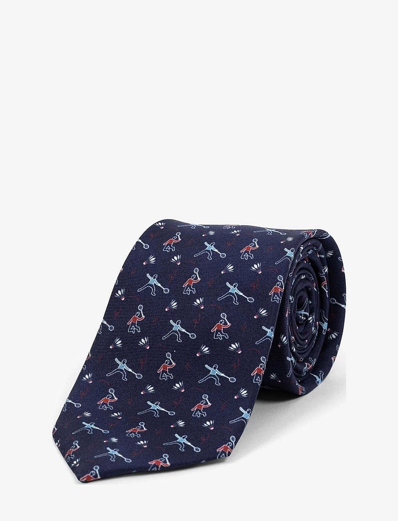 AN IVY - Navy Silk Badminton Player - slips - navy - 2