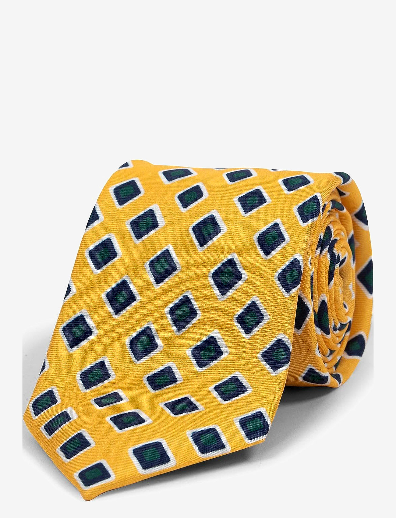 AN IVY - Yellow Vintage Squares - slipsar - yellow / blue - 1