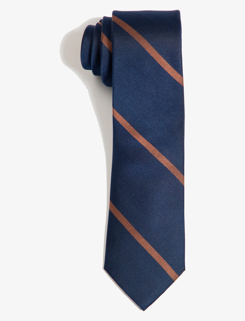 AN IVY Navy Brown League Silk Tie Ties Boozt