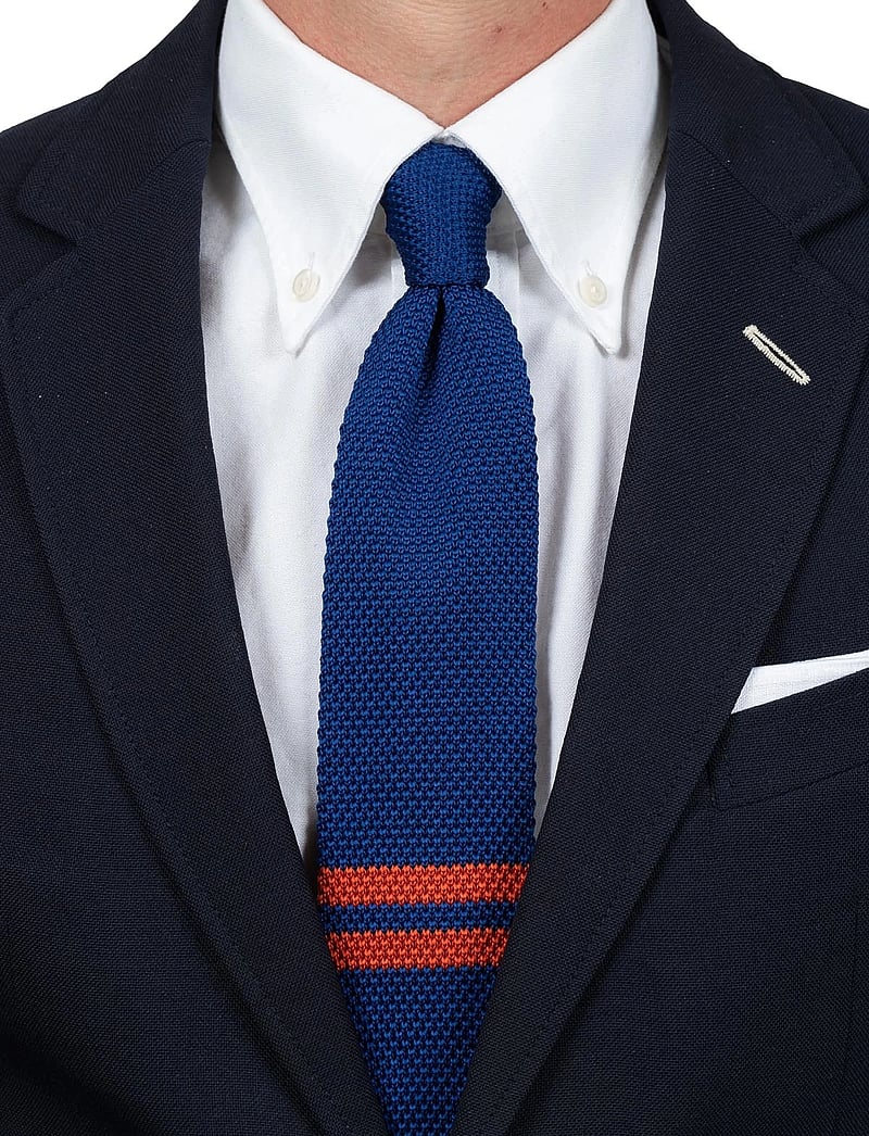 AN IVY - Blue Orange Signature Knit - krawatten - blue / orange - 2