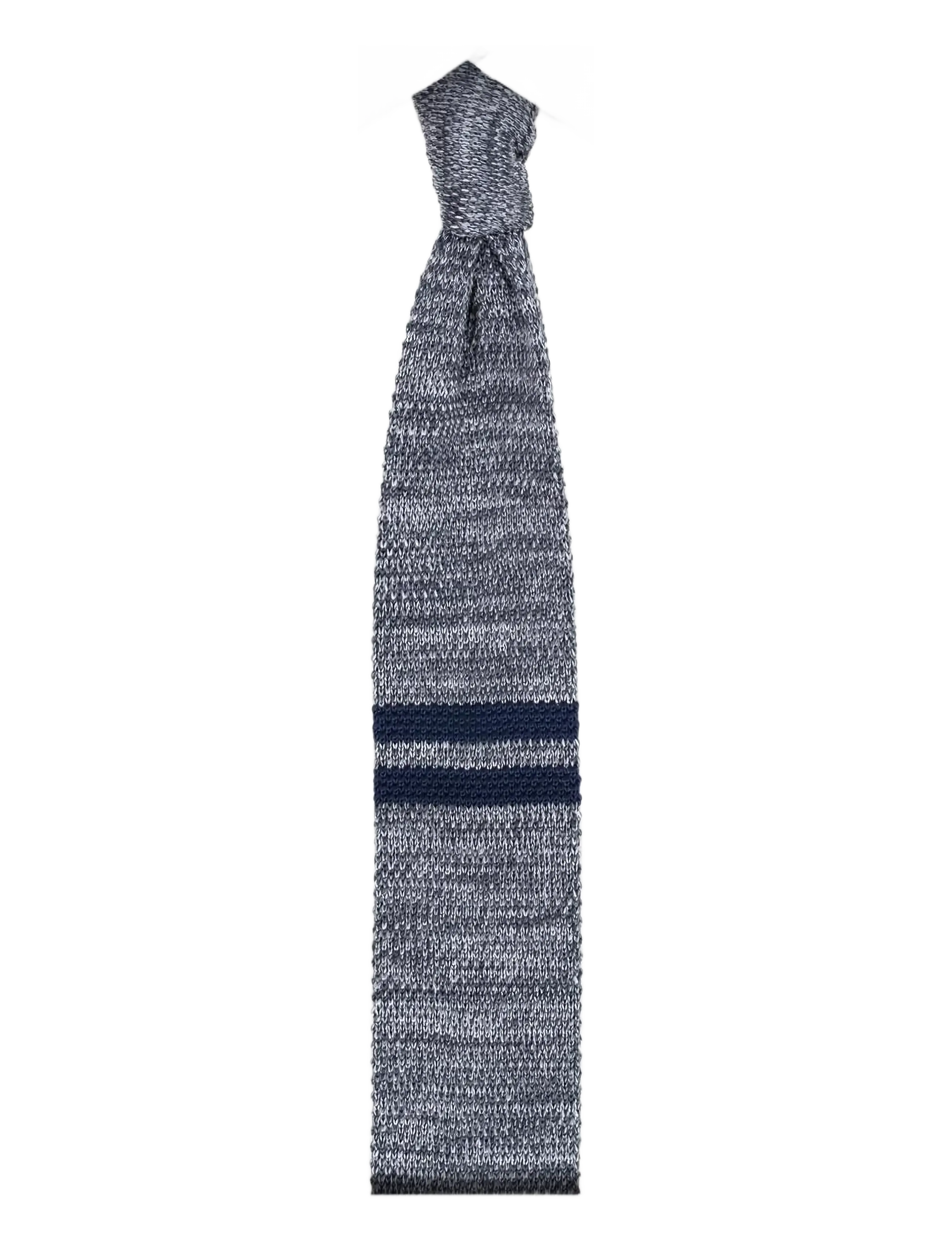 AN IVY Grey Navy Signature Knit - Slips & Accessories - GREY / NAVY / grey