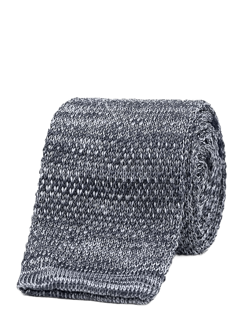 AN IVY - Grey Navy Signature Knit - ties - grey / navy - 2