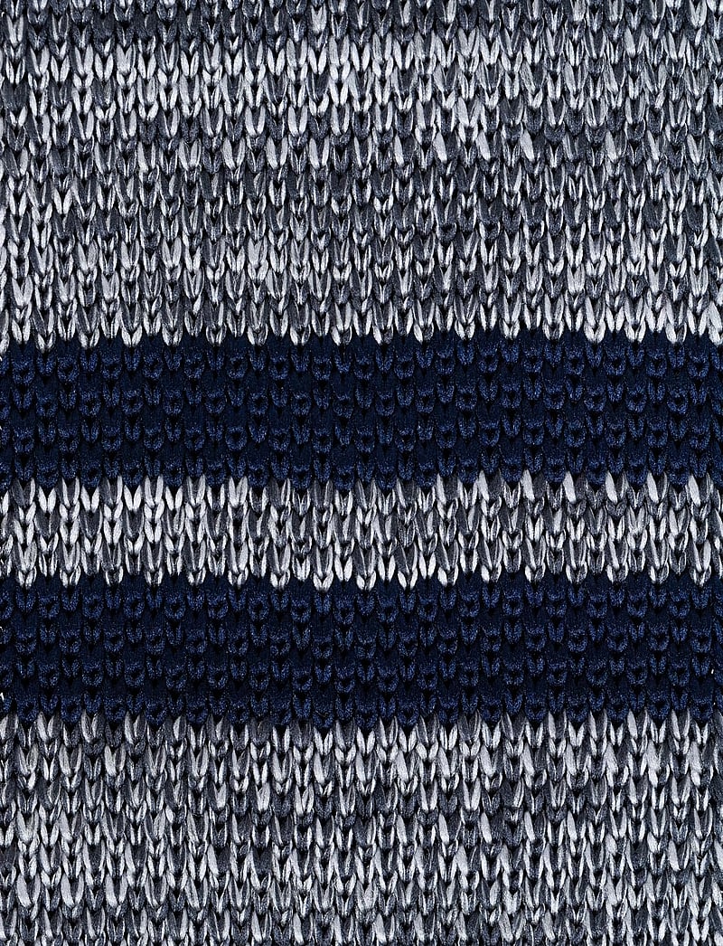 AN IVY - Grey Navy Signature Knit - ties - grey / navy - 3