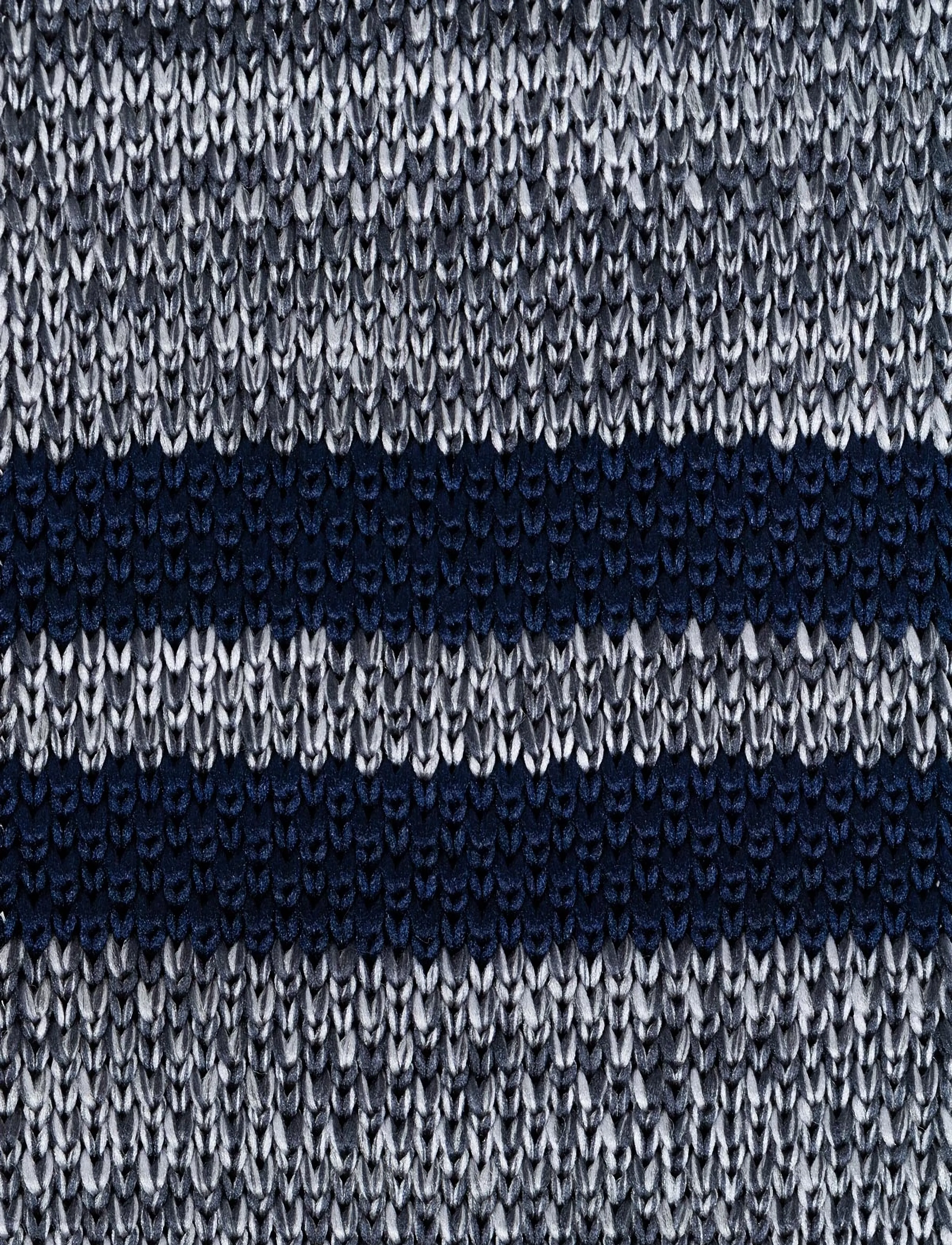 AN IVY - Grey Navy Signature Knit - krawatten - grey / navy - 3