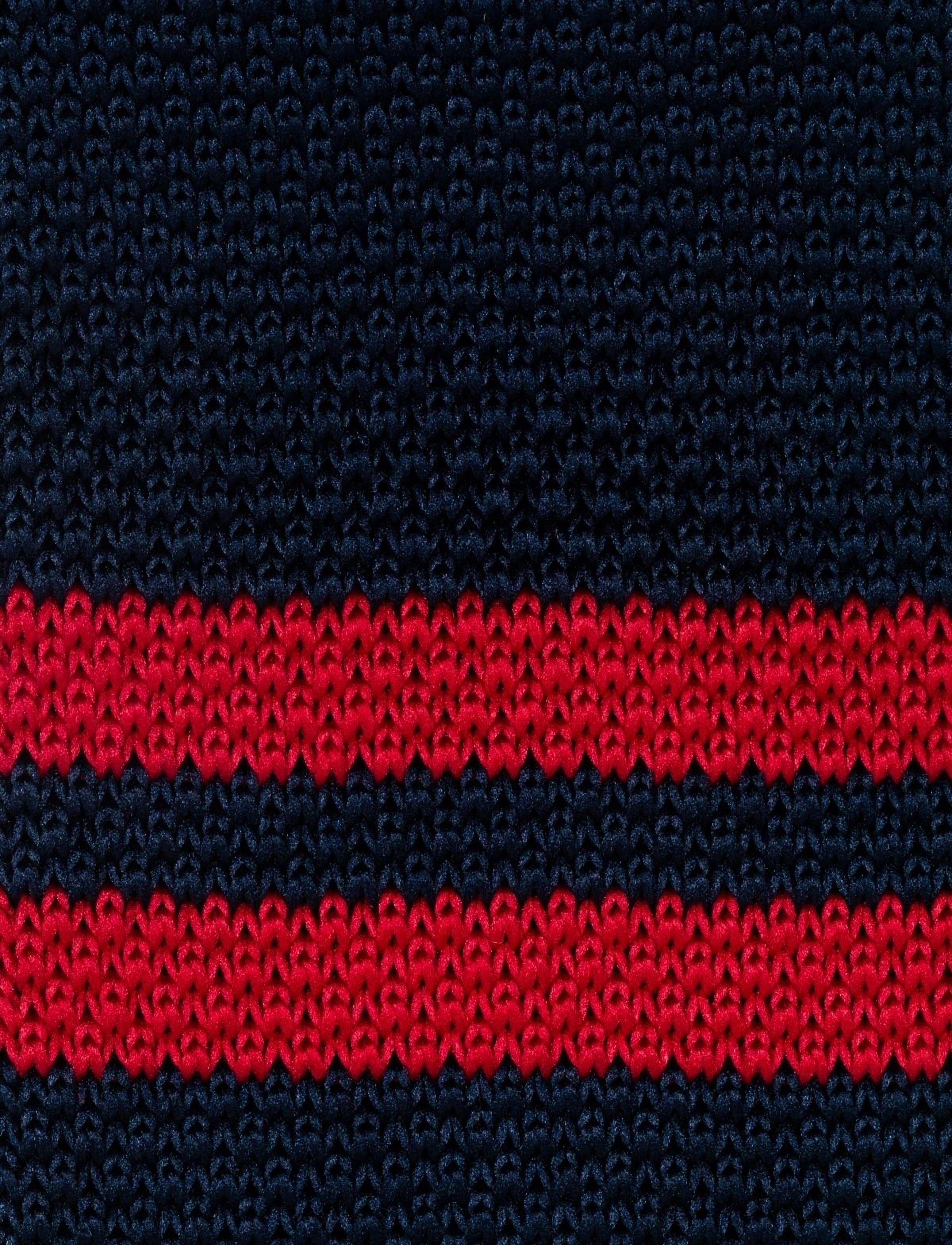 AN IVY - Navy Red Signature Knit - ties - navy / red - 3