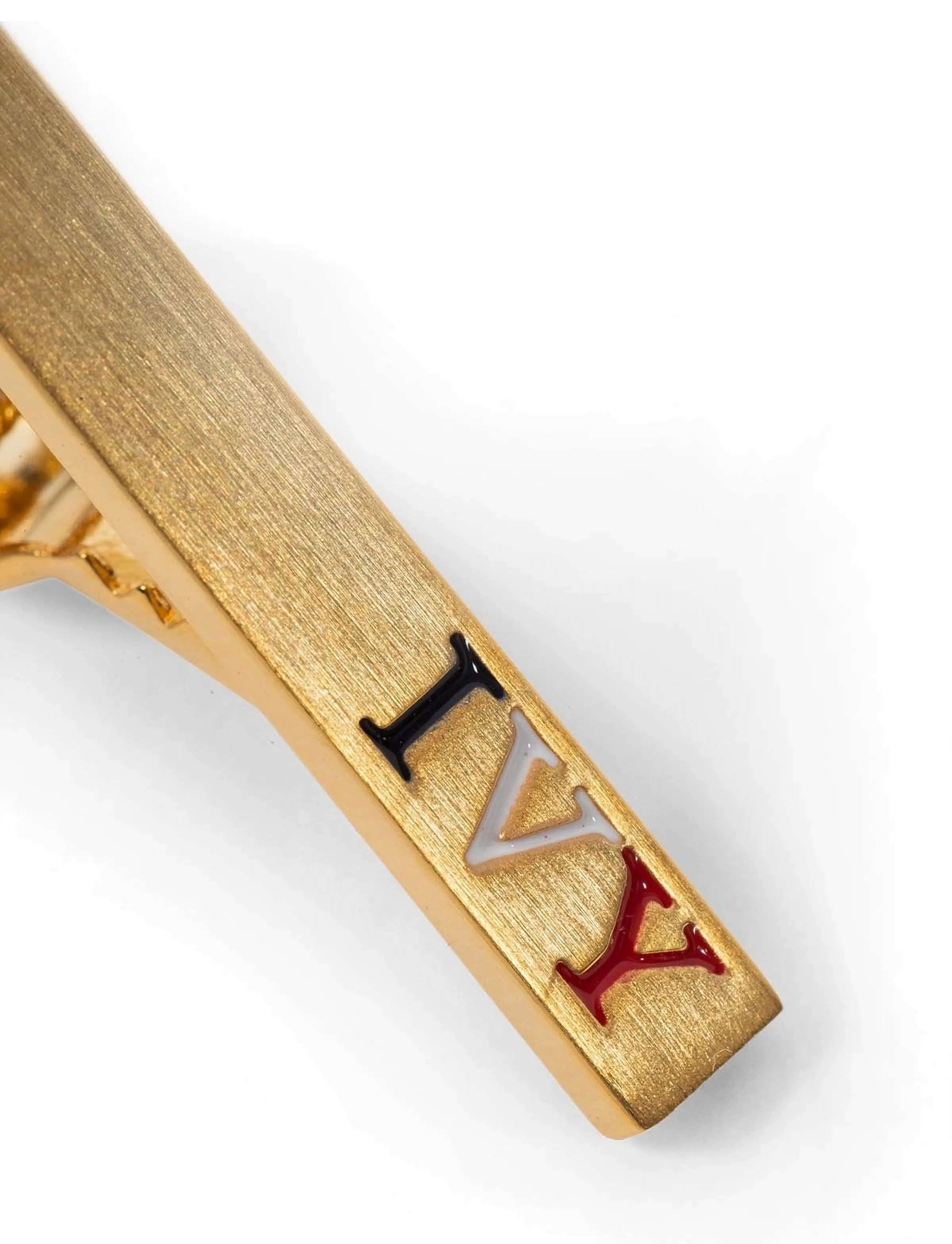 AN IVY - Brushed Golden Ivy Bar 3,5 cm - tie clips - golden - 1