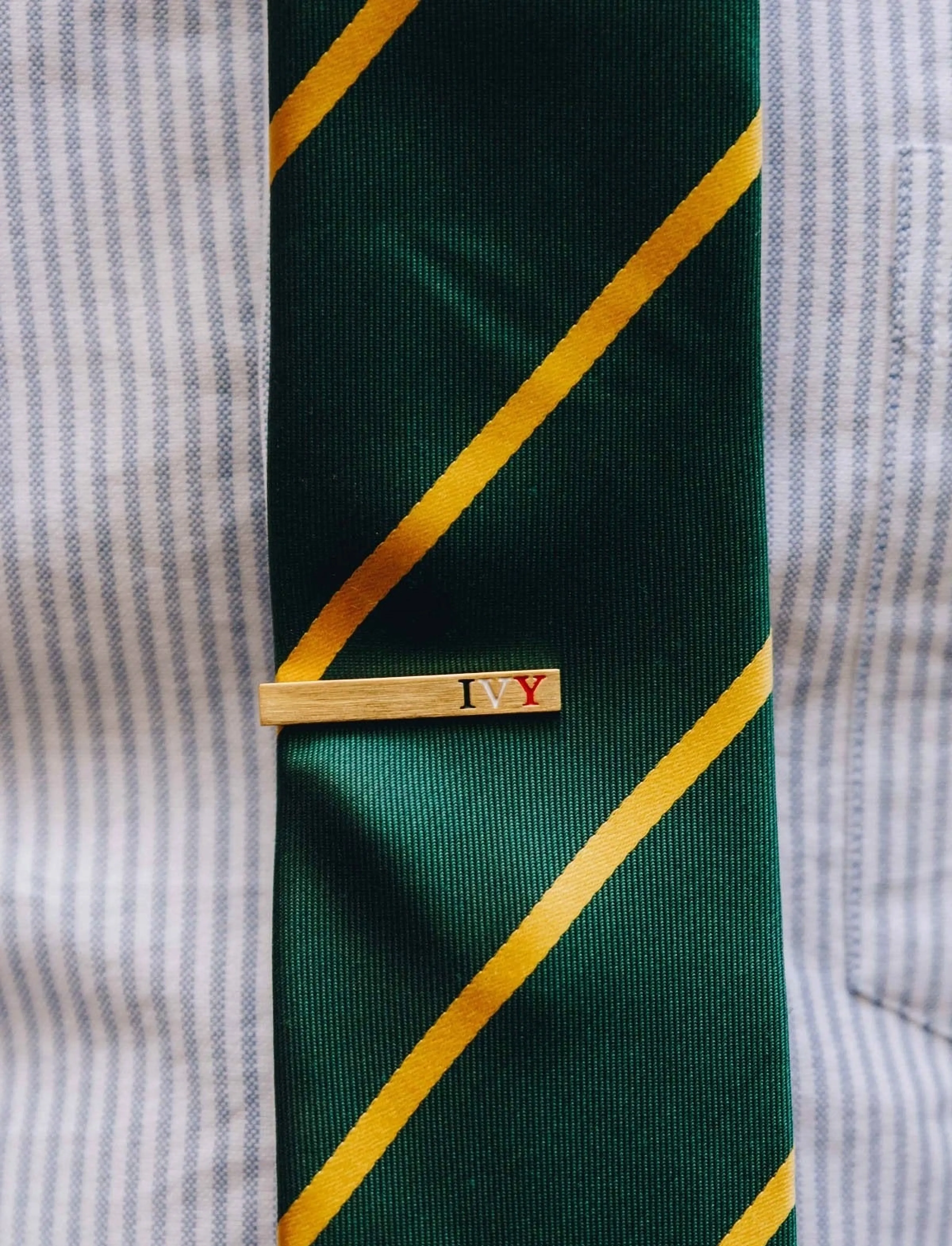 AN IVY - Brushed Golden Ivy Bar 3,5 cm - tie clips - golden - 2