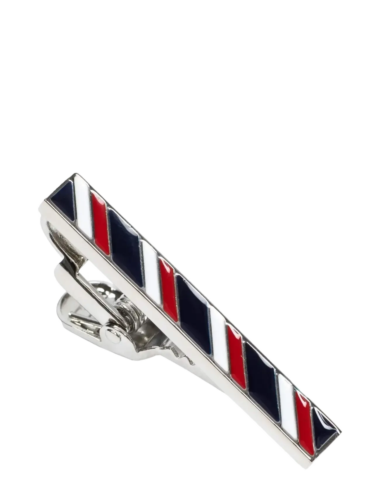 AN IVY Tricolore Bar 3,5 Cm, One Size, Accessories, Schwarz - Tie Clips, Männerswear