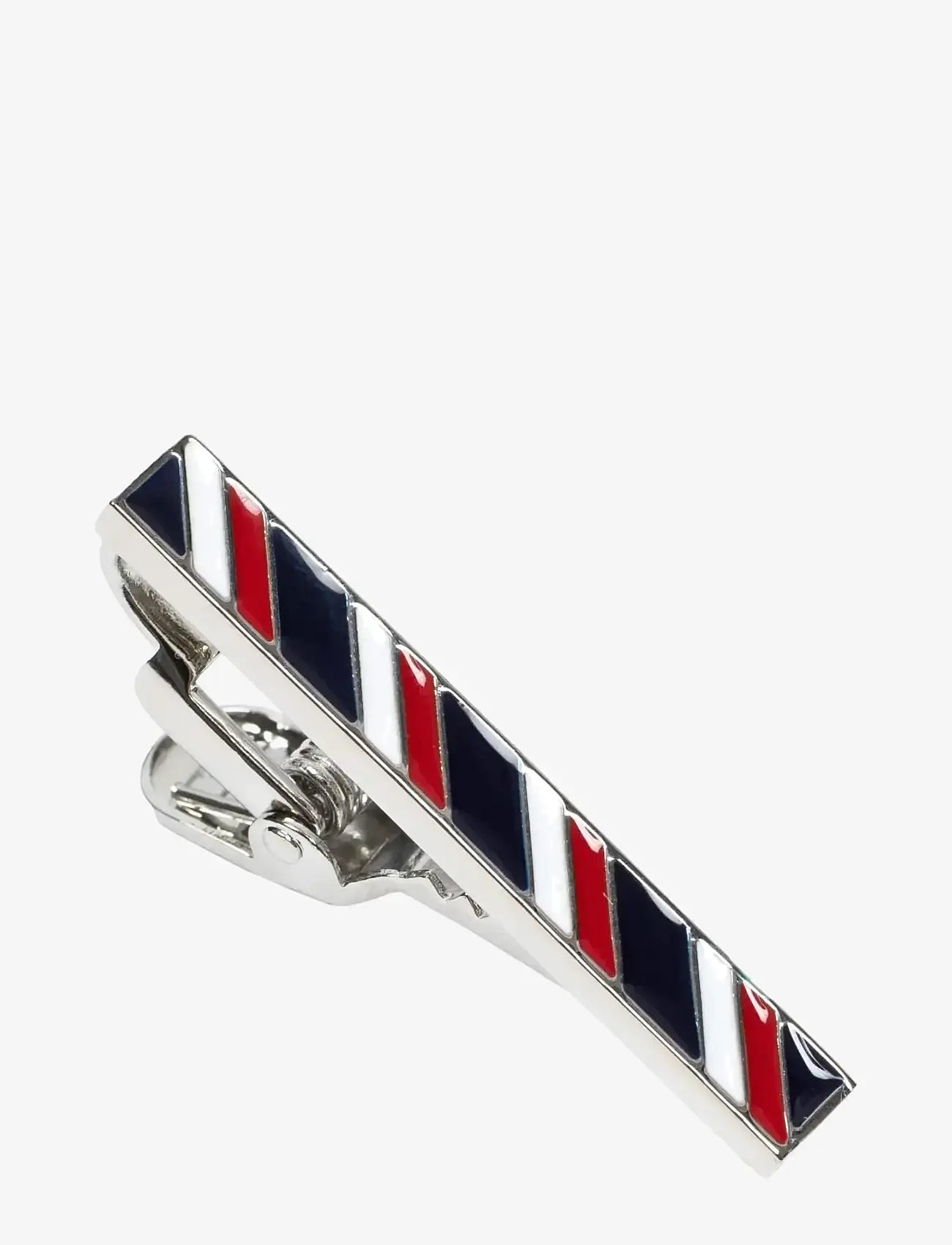 AN IVY - Tricolore Bar 3,5 cm - tie clips - black / white / red - 0