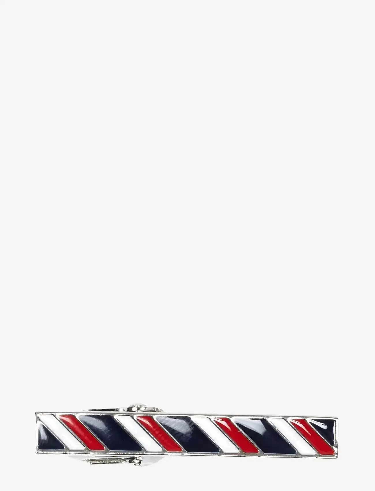 AN IVY - Tricolore Bar 3,5 cm - tie clips - black / white / red - 2