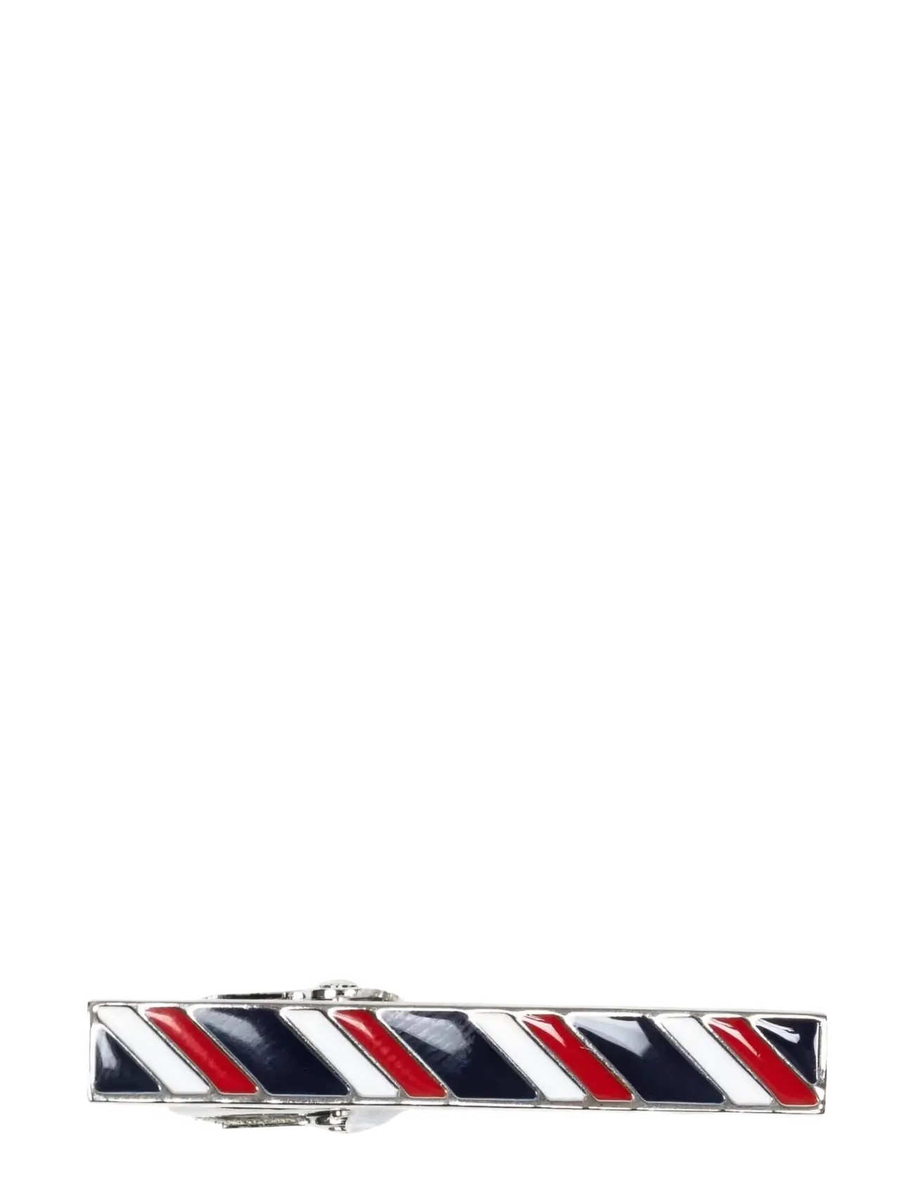 AN IVY - Tricolore Bar 3,5 cm - slipsklämmor - black / white / red - 2