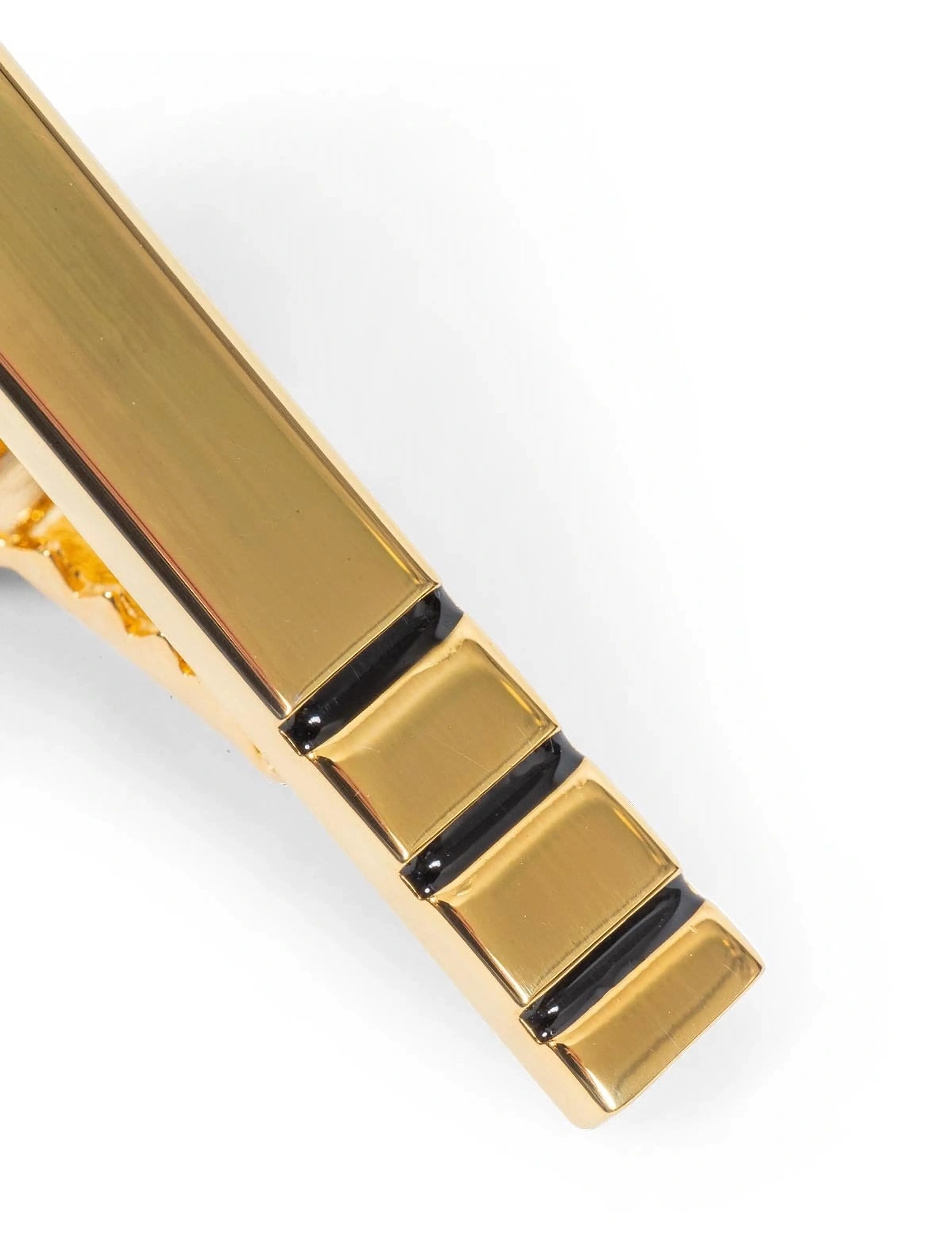 AN IVY - Black Triple Golden Bar 3,5 cm - krawattenklammern - golden - 2